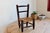 1950s Small Antique Children's Chair in Wood with Straw Seat, 1950s For Sale - Image 5 of 8
