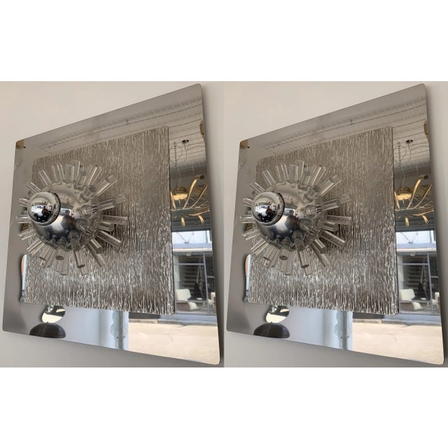 Stainless Steel Lucite Sconces by A. Brotto for Esperia, Italy, 1970 - a Pair For Sale - Image 13 of 13