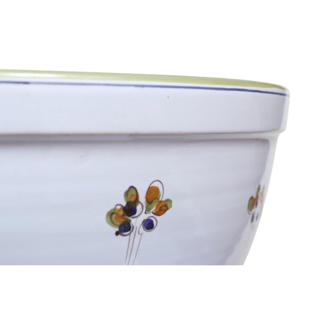 Large Italian Ceramic Salad Bowl For Sale In Tampa - Image 6 of 8