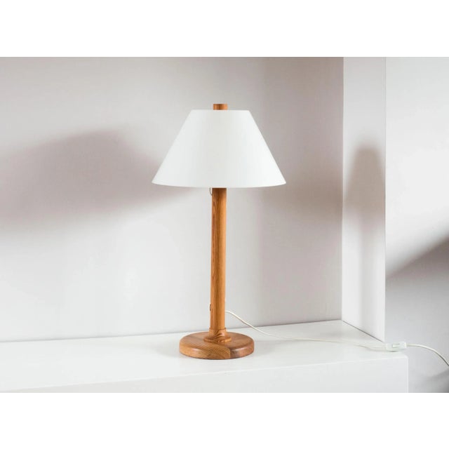 Pine & Acrylic Glass Table Lamp, Sweden For Sale - Image 6 of 8
