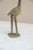 Vintage African Large Oxidized Bronze Stork Eating Fish For Sale - Image 4 of 7