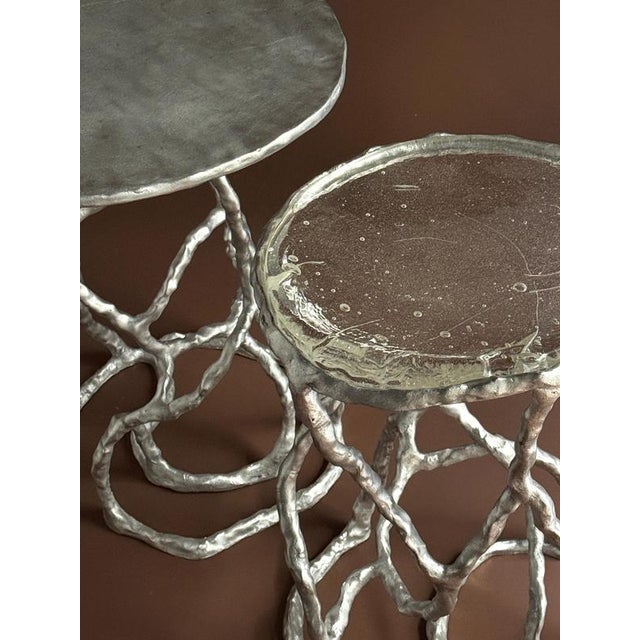 Route Table 03.01 in Cast Aluminium and Cast Glass by Sofia Karnukaeva For Sale - Image 6 of 8