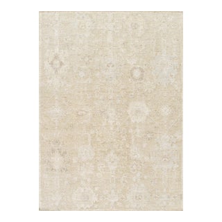 Pasargad Home Oushak Tan Wool Area Rug- 8' 9'' X 10' 6'' For Sale