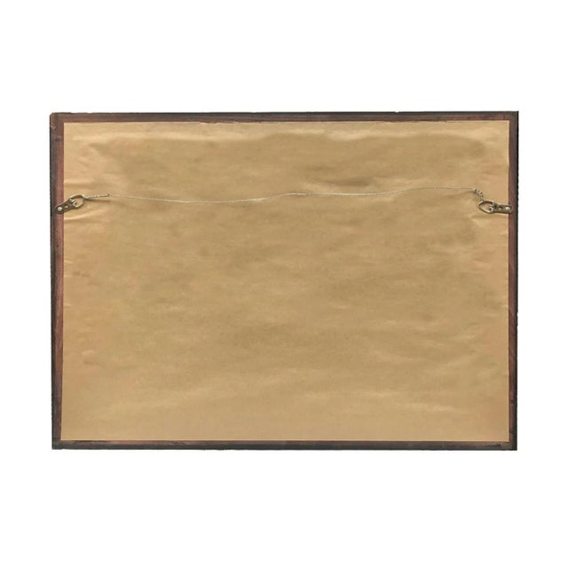 Accurate reproduction of the original oil painting, this image is printed on canvas, mounted to a board and treated with a...