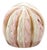 Mid Century Murano Zanfirico Latticino Art Glass Paperweight 3" For Sale