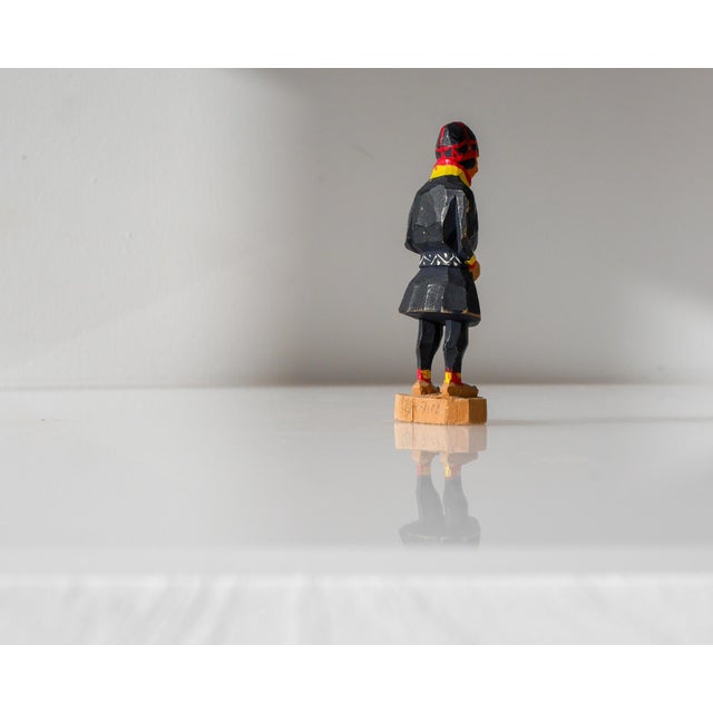 Mid-20th Century Scandinavian Traditional Hand-Carved Saami Figure from Georg Jonsson, 1950s For Sale - Image 14 of 18