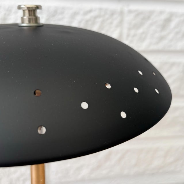 Metal Vintage Scandinavian Table Lamp in Chrome and Steel, Sweden, 1940s For Sale - Image 7 of 13