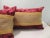 Antique Red and Gold Silk Velvet Decorative Lumbar Pillows - Set of 2 For Sale In Tampa - Image 6 of 6