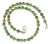 20-Inch Natural Green Imperial Stone Necklace For Sale