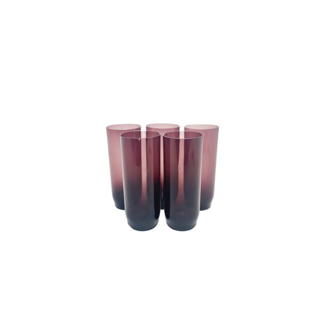 Glass Postmodern Pitcher by Sarnecki for Krosno Glassworks, Poland, 1970s, Set of 5 For Sale - Image 7 of 16