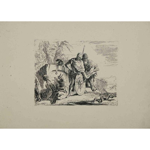 Two soldiers is an etching realized by Giambattista Tiepolo in 1785. Sheet 23 x 30 cm. Good impressions on paper, with...
