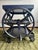 Restoration Hardware Scissor Lift Table Black Steel 14”-42.5” High, 19.5x31” Table Top For Sale In New York - Image 6 of 12