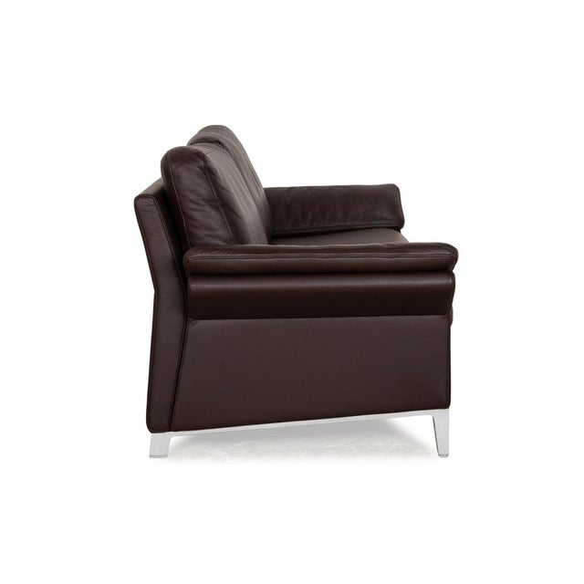 3300 Leather Two-Seater Brown Sofa from Rolf Benz For Sale - Image 4 of 6