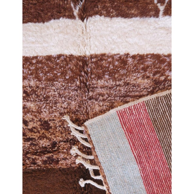 Authentic Tribal Moroccan Wool Rug - 9.7 X 7.1 Ft For Sale In Cleveland - Image 6 of 8