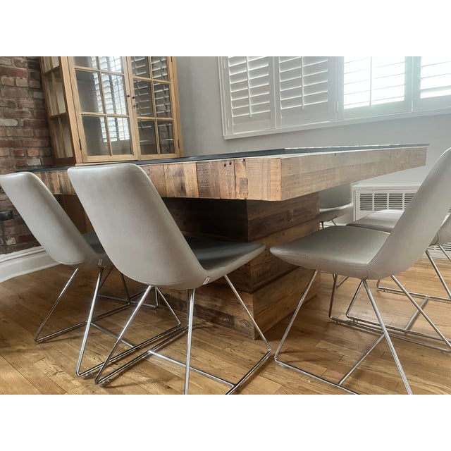 Rustic Angora Square Dining Table For Sale - Image 3 of 11