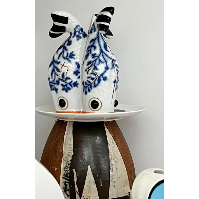 Circa 19th Century Wabi-Sabi Ceramic Paper Metal and Cork Tea Bottle or Vessel For Sale - Image 15 of 15