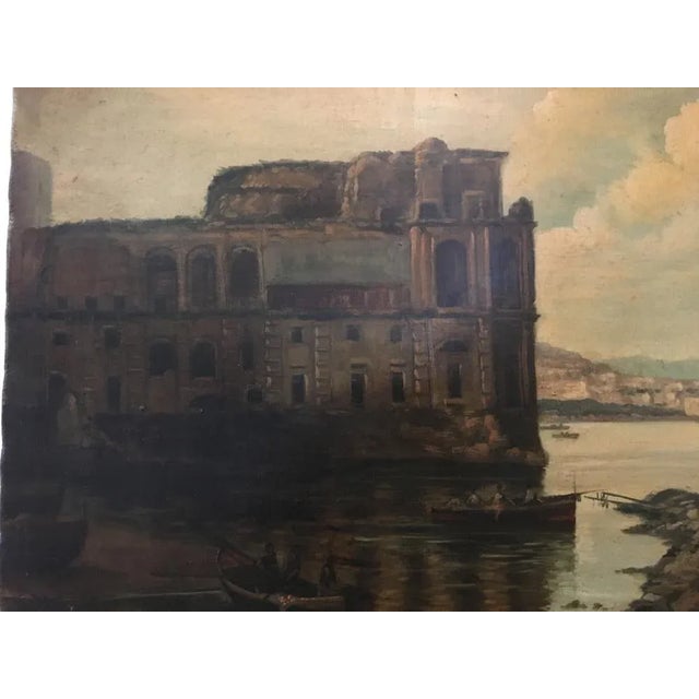 Naples, Posillipo School, Oil on Canvas, Framed For Sale - Image 3 of 7