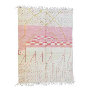 Pink Moroccan Rug - 9′10″ × 13′3″ For Sale