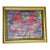 Abstract Mixed Media Moon Rabbits Series by Elia Framed For Sale