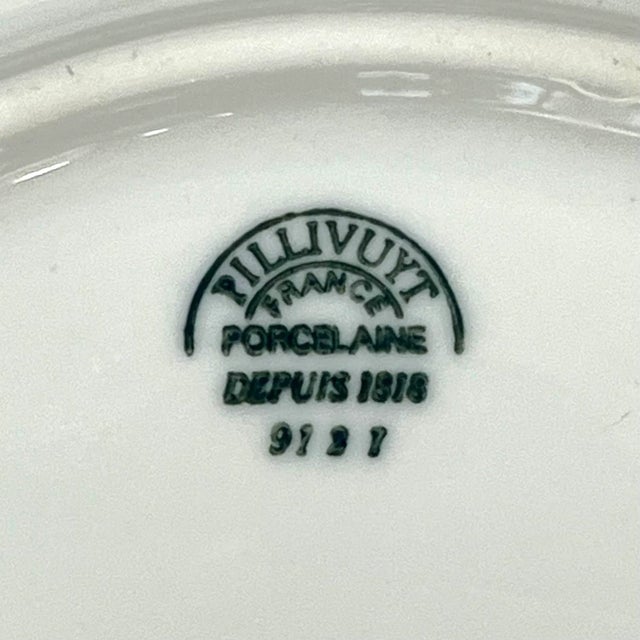 Ceramic Late 20th Century Pillivuit White French Porcelain Oyster Plate For Sale - Image 7 of 7