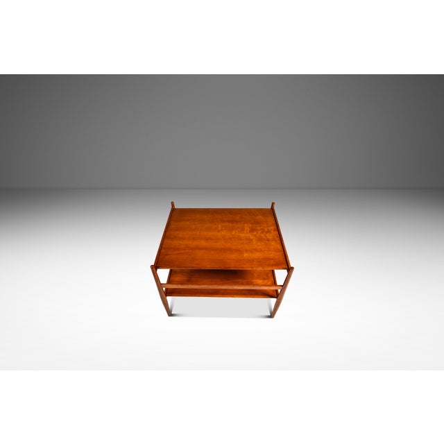 1960s Set of Two (2) Mid-Century Modern 'Suncoast' End Tables in Walnut by Kipp Stewart and Stewart MacDougall for Drexel, Usa, C. 1960s For Sale - Image 5 of 18