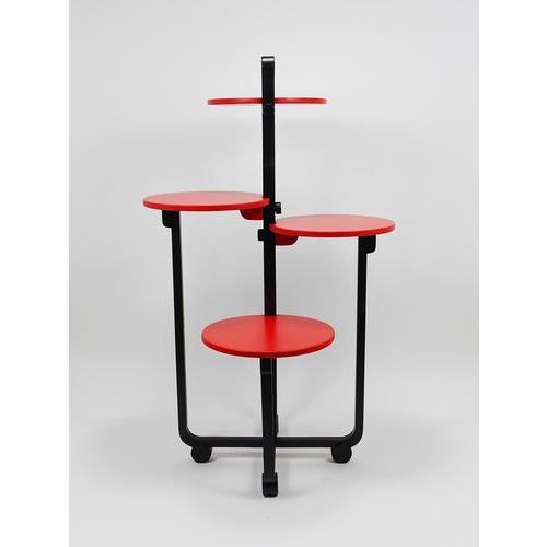 A beautifully elegant four-tier Art Deco modern étagère / flower bench / plant table from the 1920s. Designed by renowned...