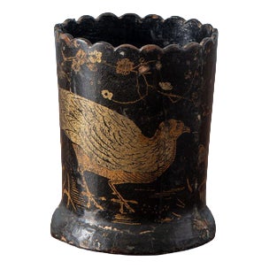 19th Century French Papier-Mâché Pencil Holder For Sale