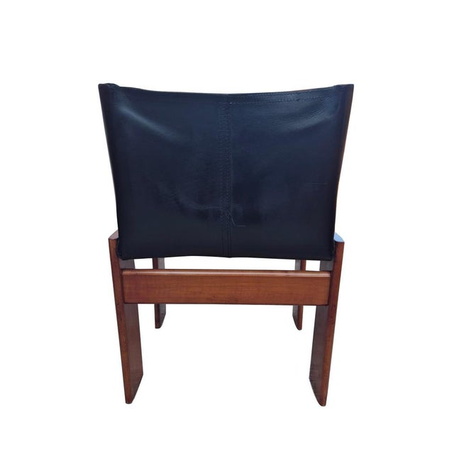 Leather and Beech Chairs attributed to Afra & Tobia Scarpa for Molteni, 1973, Set of 6 For Sale - Image 14 of 18