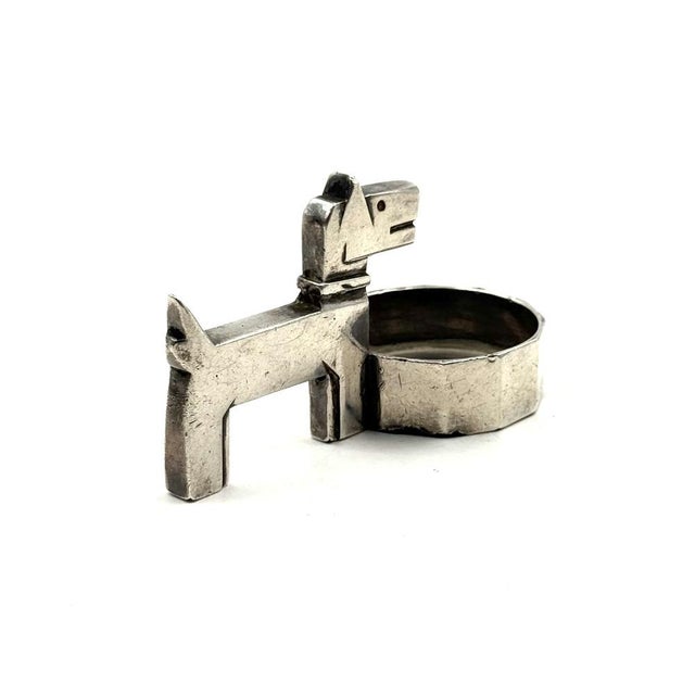 Small Art Deco Silver-Plated Ric & Mac Ashtray by Edouard Marcel Sandoz for Gallia Christofle, France, 1930s For Sale - Image 11 of 14