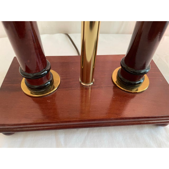 Vintage Double Column Table Lamp For Sale In Atlanta - Image 6 of 9