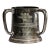 Sculptural Antique Silverplate Triple Handle Trophy Cup Sporting Award Golf Club Home Man Cave Decor For Sale