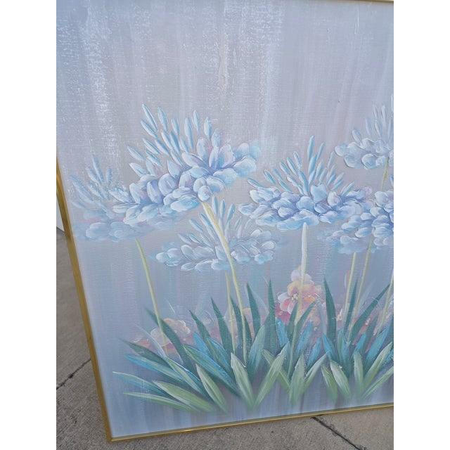 Vintage Flower Painting by Lee Reynolds For Sale - Image 10 of 12