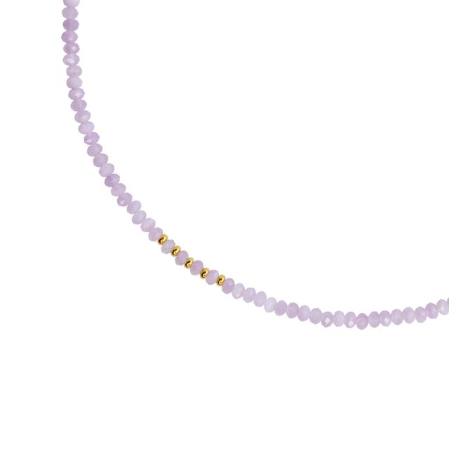 2020s Kunzite 18k Gold Necklace For Sale - Image 5 of 8