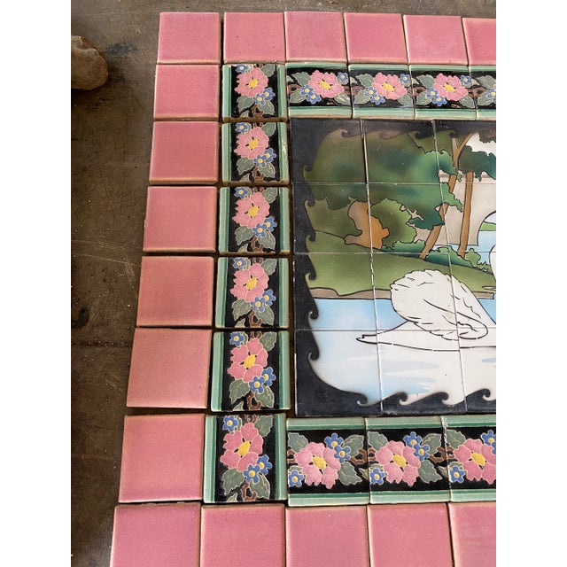 1920s Early California Tile Companies Calco/Claycraft Mural For Sale In Los Angeles - Image 6 of 13
