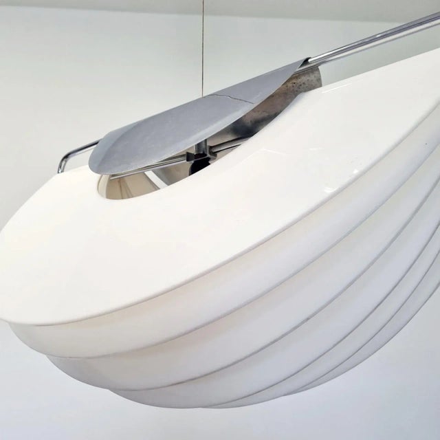 Guzzini Italian Spicchio Pendant Lamp by Ermanno Lampa & Sergio Brazzoli for Guzzini, Italy, 1970s For Sale - Image 4 of 14