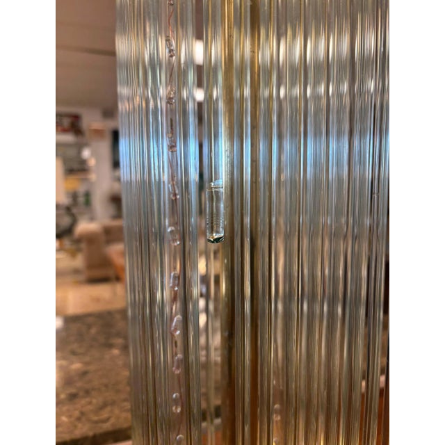 Liteline Pair of 1960s Liteline Chicago Brass and Glass Mid Century Modern Table Lamps For Sale - Image 4 of 12