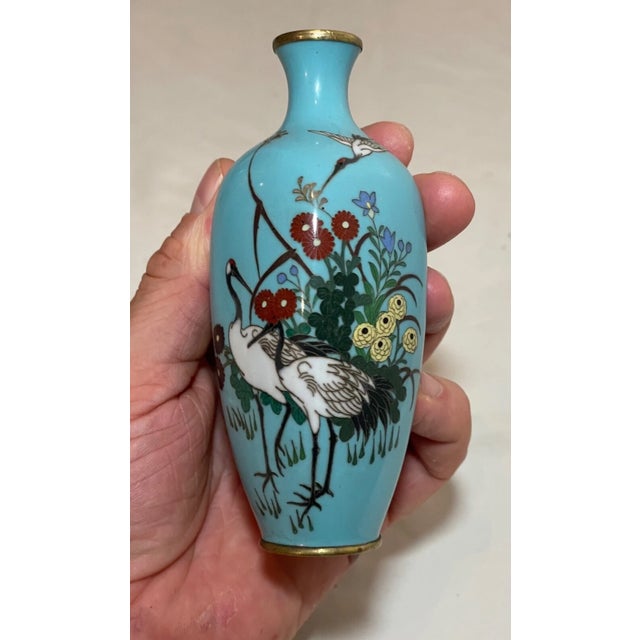 Up for sale is a high quality antique 19th century Japanese Meiji miniature cloisonné vase. It's made into a gorgeous...