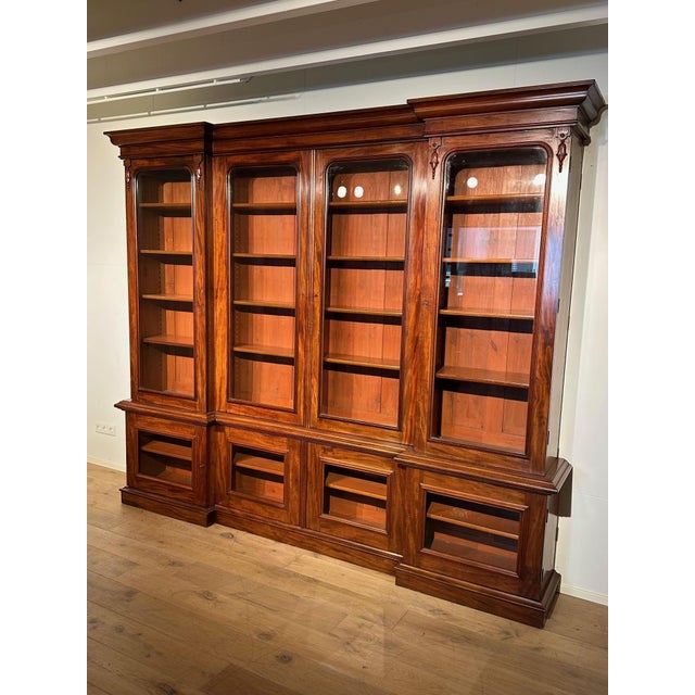 Large Victorian Bookcase in Mahogany For Sale - Image 18 of 18