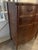 The color is FRENCH WALNUT, with 5 drawers and 1 divided drawer. All drawers work and the hardware is original....