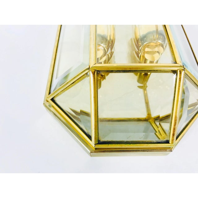 Metal Mid-Century Modern Italian Octagonal Wall Lamp, Italy, 1960s For Sale - Image 7 of 13