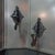 Antique Neo-Gothic Wall Sconces in Cast-Iron, Set of 2 For Sale - Image 4 of 12