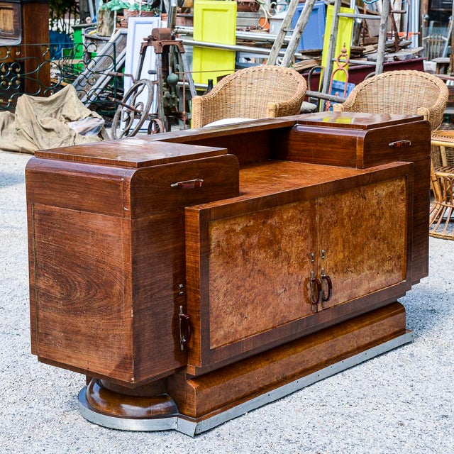 Art Deco Italian Sideboard with Original Mirror, 1930s For Sale - Image 15 of 18