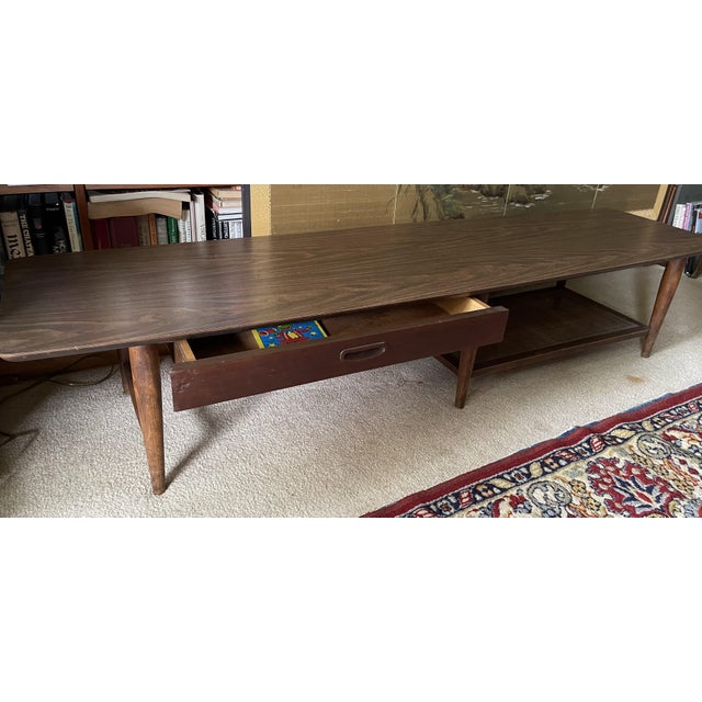 Lane Furniture 1960s Mid-Century Modern Surfboard Coffee Table by Lane For Sale - Image 4 of 5