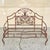 Vintage French Art Nouveau Style Leafy Vine Cast Aluminum Garden Patio Bench For Sale - Image 4 of 10