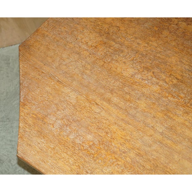 Huge Vintage Adzed Octagonal Dining Table from Robert Mouseman Thompson, 1950s For Sale - Image 16 of 18