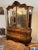 This is a very nice 19th century Dutch marquetry hand carved mahogany Bookcase cabinet. The cabinet is decorated with...