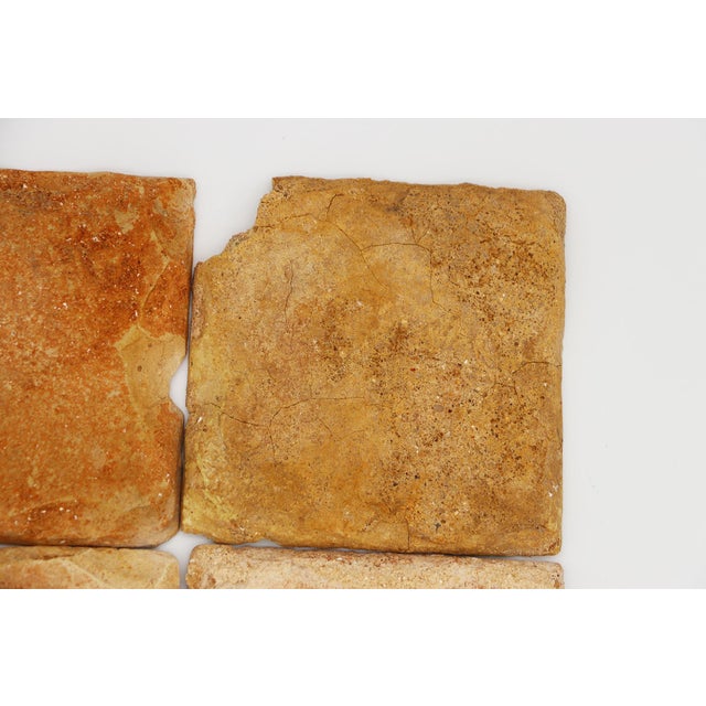 17th Century Set of Six Floral Tiles, Portuguese For Sale - Image 11 of 14