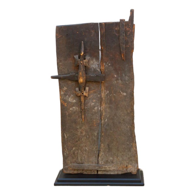 Ancient Primitive Bamana Ta-Koy Lock African Door For Sale