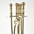 Mid 20th Century Vintage Brass Fireplace Tool Set 4-Piece Set With Art Deco Stand For Sale - Image 5 of 15