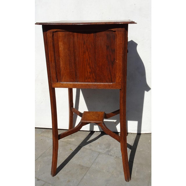 Art Nouveau Arts and Crafts Display Cabinet, 1890s For Sale - Image 5 of 18
